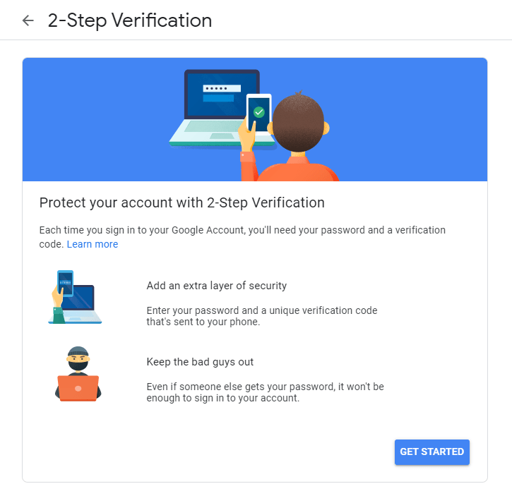 Google App Password - 2 Step Verification